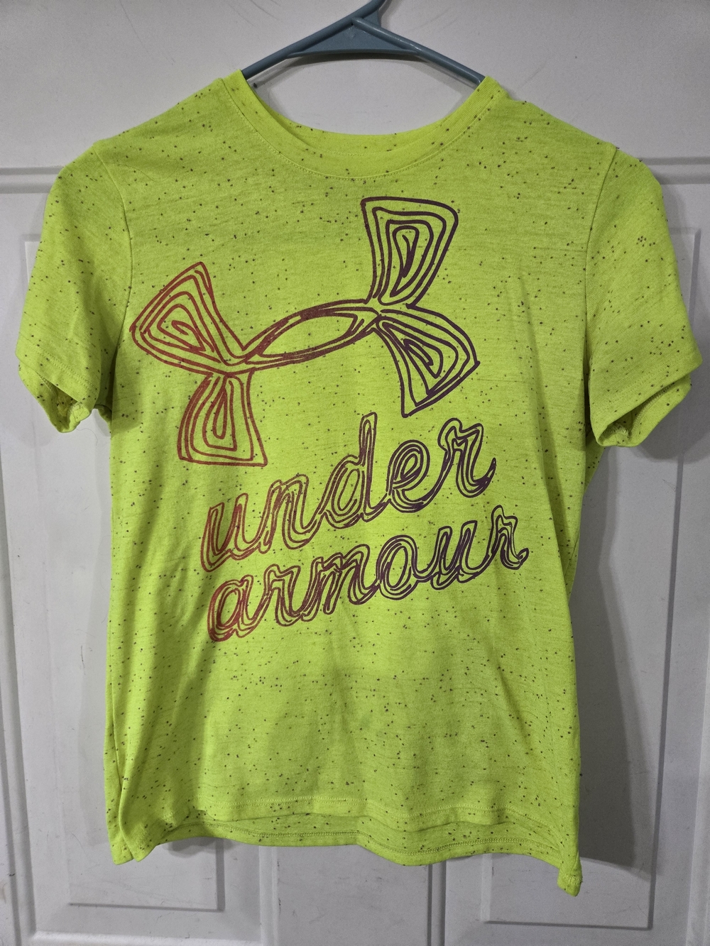 Under Armour Bright Neon Yellow Short Sleeve Logo Tee